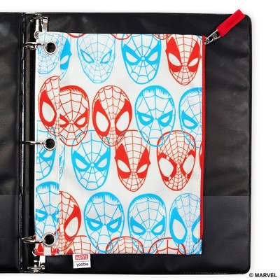 Yoobi Marvel Single Zip Binder Case Spider-Man Pattern, School Supplies