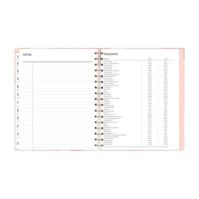 BlueSky 2025 Weekly/Monthly Planner 9.25"x7.87" Wirebound Saphne