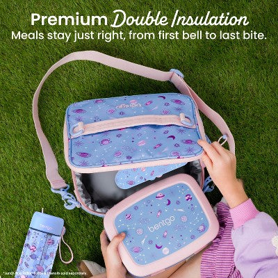 Bentgo Kids' Double Insulated Lunch Bag - Lavender Galaxy