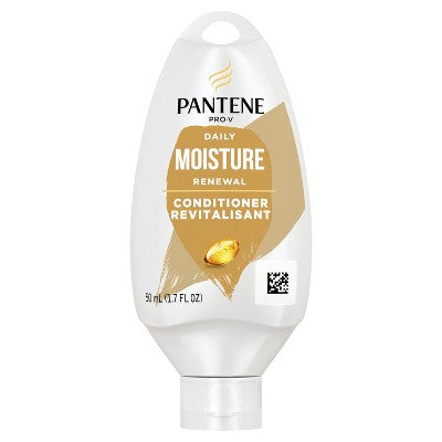 Pantene Conditioner, Hydrates Dry damaged Hair, Daily Moisture Renewal, Safe for Color Treated Hair, Paraben Free, for women and men, 1.7 oz