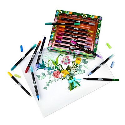 Crayola 16pk 32ct Brush and Detail Dual Tip Markers