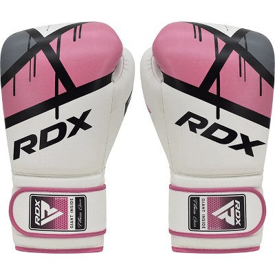 RDX Sports Women's Boxing Gloves - Superior Protection & Style for Female Fighters | Lightweight Design, Ergonomic Fit,Training Gloves - Ego Pink 12oz