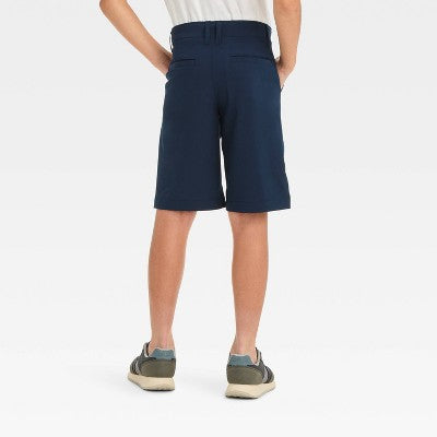 Boys' Quick Dry Uniform Shorts - Cat & Jack Navy Blue 10 Husky