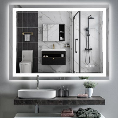 LED Bathroom Mirror, 48 x 36 Inches Backlit + Front Lighted Bathroom Vanity Mirror with Lights for Wall, Anti-Fog, Dimmable (LOCAL PICKUP ONLY)