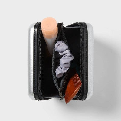 Hardside Dopp Kit Case - Open Story Silver