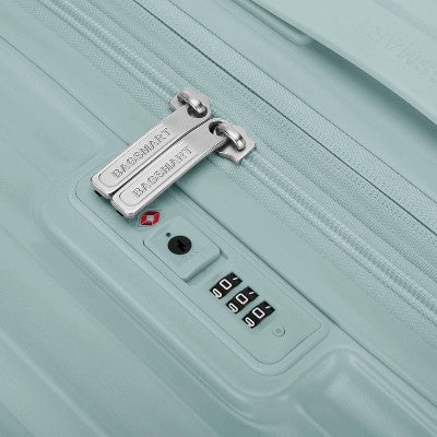 Bagsmart Carry On Roamer Expandable 20" Carry On Luggage Suitcase Dark Sea Green