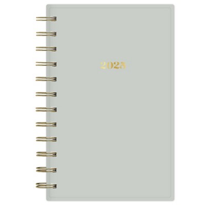 The Everygirl Planner 2025 Weekly/Monthly Planner 6.3"x4.33" Wirebound Solid Soft Sage: Adult Stationery, Calendar, Tabs