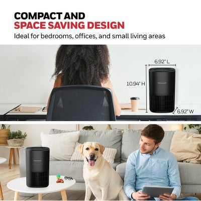 Honeywell Allergen Plus True HEPA Air Purifier Black HPA120