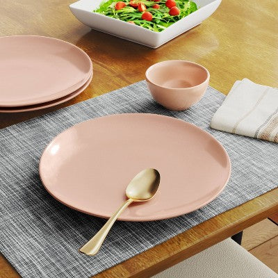 10.5" New Modern Coupe Dinner Plate Rose - Threshold