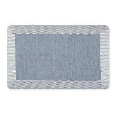 Martha Stewart Mira Modern Heathered Anti-Fatigue Air-Infused Kitchen Mat, Blue, 19.6"x32" (LOCAL PICKUP ONLY)