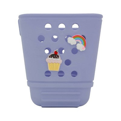 Raskullz Kids' Bike Basket with Charms - Lavendar
