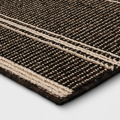 2'x3' Washable Tufted Accent Rug Dark Brown - Threshold (LOCAL PICKUP ONLY)