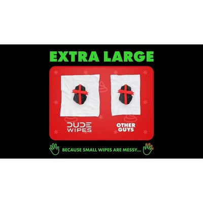 Dude Wipes Dingle Bells Flushable Wipes - 3pk/48ct