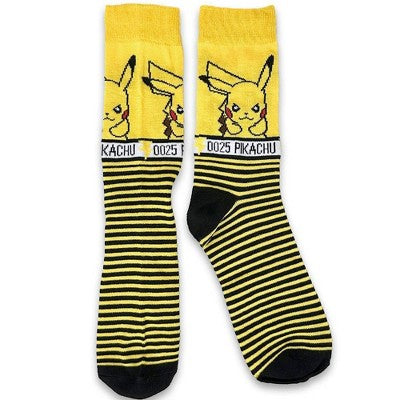 Pokemon 5pk Striped Crew Socks