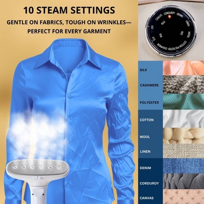 True & Tidy Luxury 10-Setting Upright Garment Steamer with Intelligent Automatic Shut-Off System Champagne (LOCAL PICKUP ONLY)