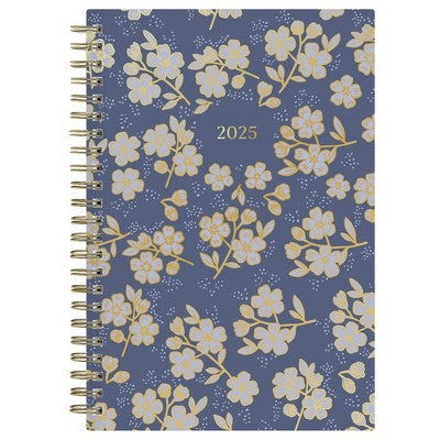 Marie Kondo for Blue Sky 2025 Weekly/Monthly Planner 8.27"x5.71" Wirebound Hana Navy