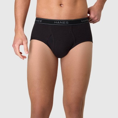 Hanes Premium Men's Cotton Stretch Briefs - Gray/Black S