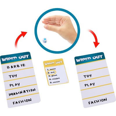 Wiped Out Party Game, Guessing Game for Families, Teens, Adults with Erasable Clues and Blackout Glasses for 3-6 Players