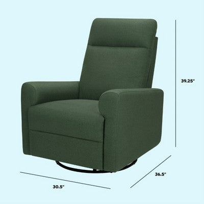 DaVinci Erin Press-Back Recliner and Swivel Glider - Pine Green (LOCAL PICKUP ONLY)