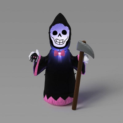 3.5' LED Inflatable Bow Tie Reaper Halloween Decoration - Hyde & EEK! Boutique: Indoor/Outdoor Ghosts & Ghouls Decor