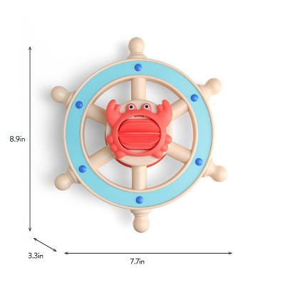 Itzy Ritzy Itzy Captain Steering Wheel Activity Bath Toy