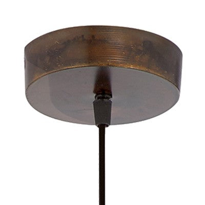 River of Goods 11" Merope Antique Bronze Metal Bowl Shade Pendant Ceiling Light: UL Listed, Adjustable Height