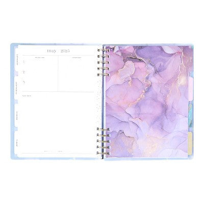 The Happy Planner 2025 Weekly/Monthly Planner 9.75"x8.75" Classic Ethereal Elements: Adult Twin-Wire Calendar, 7x9.25"
