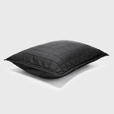 Box Stitch Microfiber Kids' Sham Black - Pillowfort: Standard Size, Polyester, OEKO-TEX Certified, Boys' Pillow Shams
