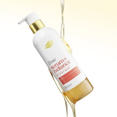 Dove Beauty Serum+Radiance Oil Body Wash - 50% Glycerin Serum - 15.3 fl oz: Vegan, Floral & Citrus Scent, Normal & Dry Skin