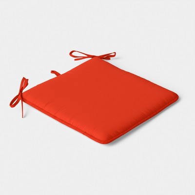 17"x17" Color-Blocked Solid Seat Cushion Pink/Orange - Room Essentials