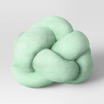 Shaped Knot Pillow Light Green - Room Essentials