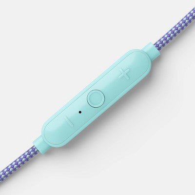 Wired Earbuds - heyday Spring Teal: Built-In Mic, 3.5mm Jack