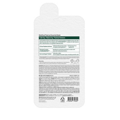 MEDIHEAL Essential Mask - Teatree - 0.81 fl oz