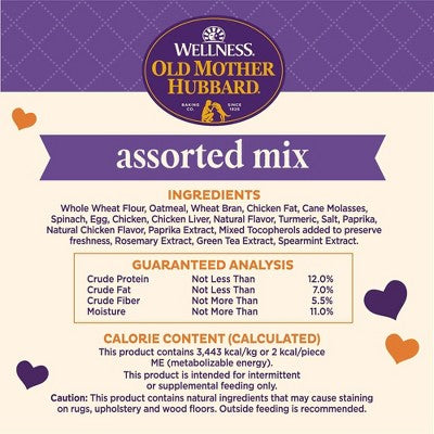 Old Mother Hubbard by Wellness Training Crunchy Dog Treat Bitz with Chicken Flavor - 8oz