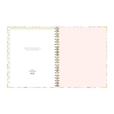 Day Designer Weekly/Monthly Wirebound Teacher Lesson Planner Clipboard 8.5"x11" Hardcover Butterfly Garden
