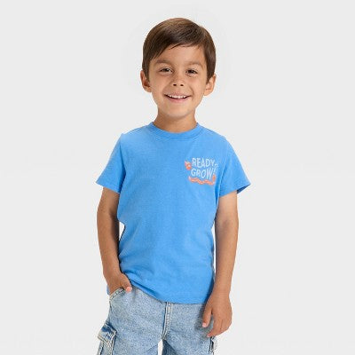 Toddler Boys' Ready to Grow T-Shirt - Cat & Jack Light Blue 3T