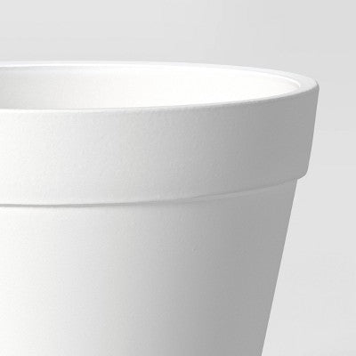Classic Composite Indoor Outdoor Planter Pot 13.875"x13.875" Cream - Threshold