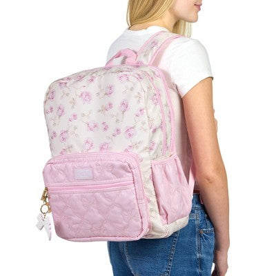LoveShackFancy x Target - Yoobi Ribbon Rosa Backpack Sterling Dusk