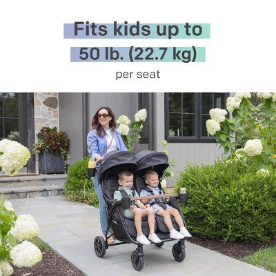 Joie Rosemary Full-Size Double Stroller - Shale (LOCAL PICKUP ONLY)