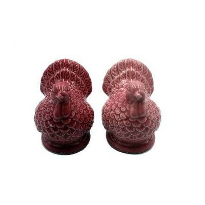 Thanksgiving Turkey Salt and Pepper Shaker Pink - Bullseye's Playground