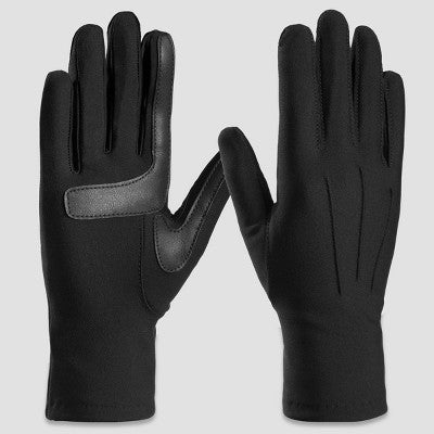 Isotoner Spandex Gloves - Black L/XL