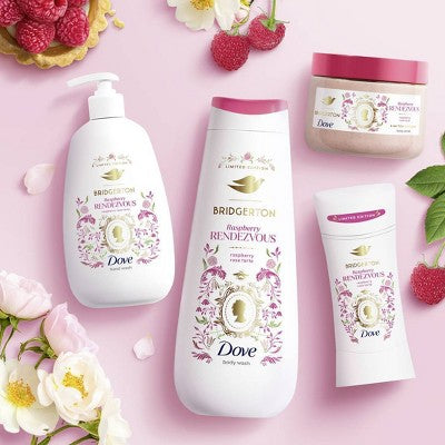 Dove Beauty Limited Edition Bridgerton Body Scrub - Raspberry Rendezvous - Raspberry and Vanilla Scent - 15oz
