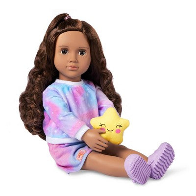 Our Generation Carmen 18" Doll with Tie-Dye Pajama