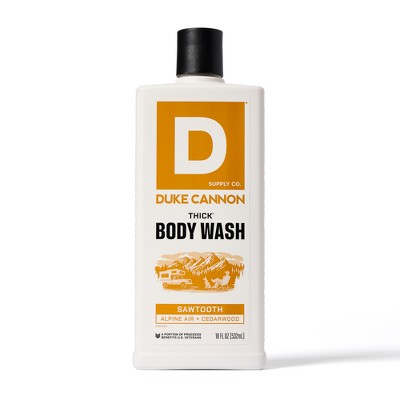 Duke Cannon Supply Co. THICK Men's Body Wash - Sawtooth - 18 fl oz: Exfoliating Liquid for Normal Skin, Whole Body Cleansing