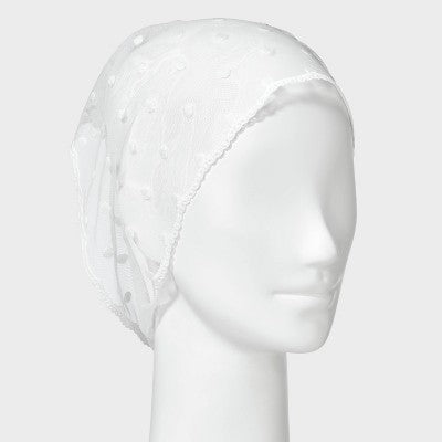 Sheer Eyelet Headwrap - A New Day White