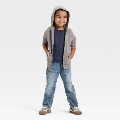 Toddler Boys' Fleece Zip-Up Hoodie Sweatshirt 18M