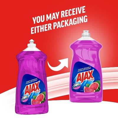Ajax Watermelon Fabuloso Liquid Dish Soaps - 52 fl oz: Cleaner, Eliminates Stains, Removes Grease, Plastic Bottle
