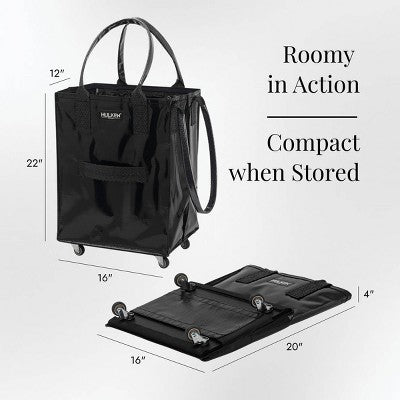 HULKEN Original Rolling Tote Bag Medium Black (LOCAL PICKUP ONLY)