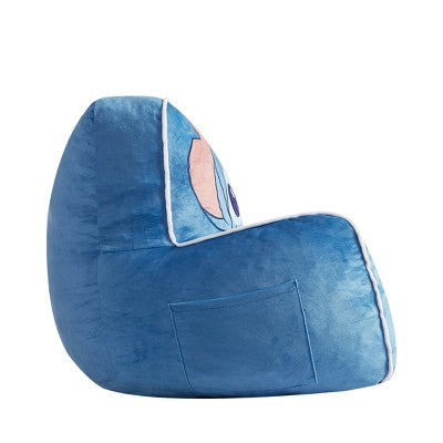 Stitch Kids' Compressed Foam Plush Chair Blue