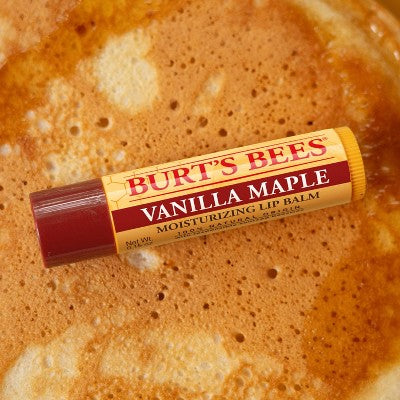 Burt's Bees Holiday Limited Edition Stocking Stuffer Moisturizing Lip Balm - Vanilla Maple - 0.15oz